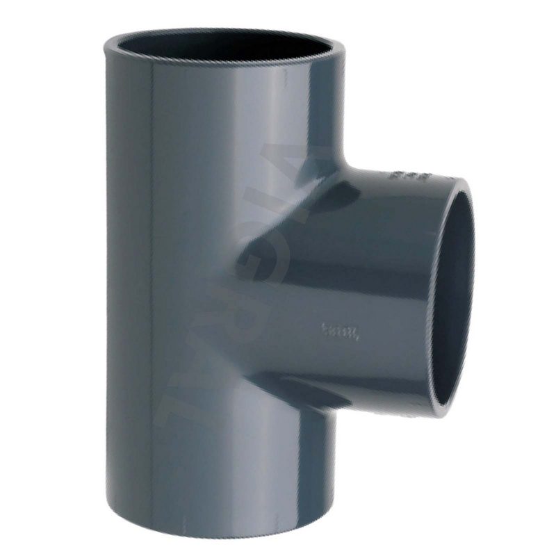 63 mm PVC Klebe Fitting T-Stück 90° 63 mm x 1/2" Klebemuffe x Innengewinde - PN 10 bar