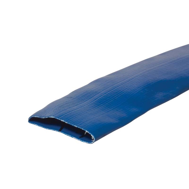 76 mm PVC Flach Schlauch Wasser Entleerung leicht light duty blau PN3 bar - 25 m