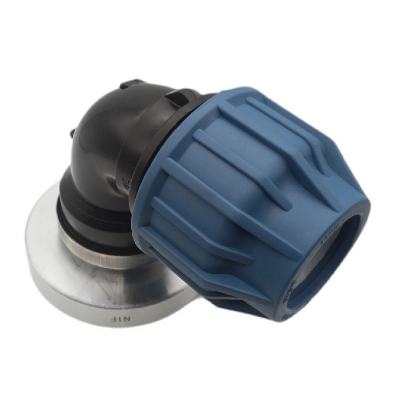STORZ B DN 75 KA 89 Übergangsstück Adapter -> 50 mm PE Winkel 90° Rohr Klebeschlauch