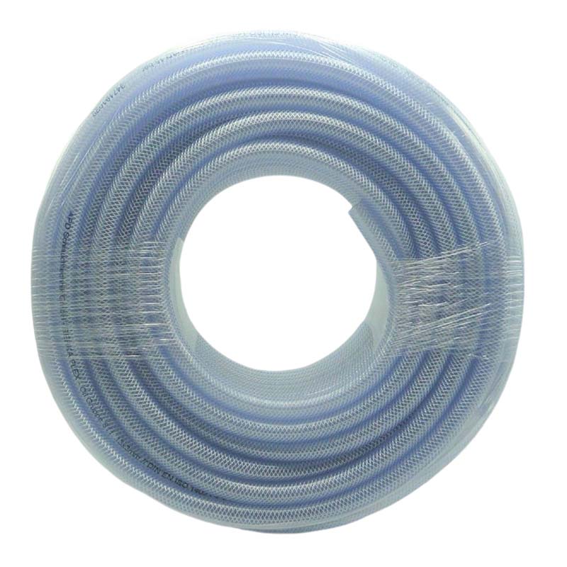 6 x 12 mm Gewebe Druckluft Universal Wasser Luft Kompressor Schlauch transparent PN 25 bar