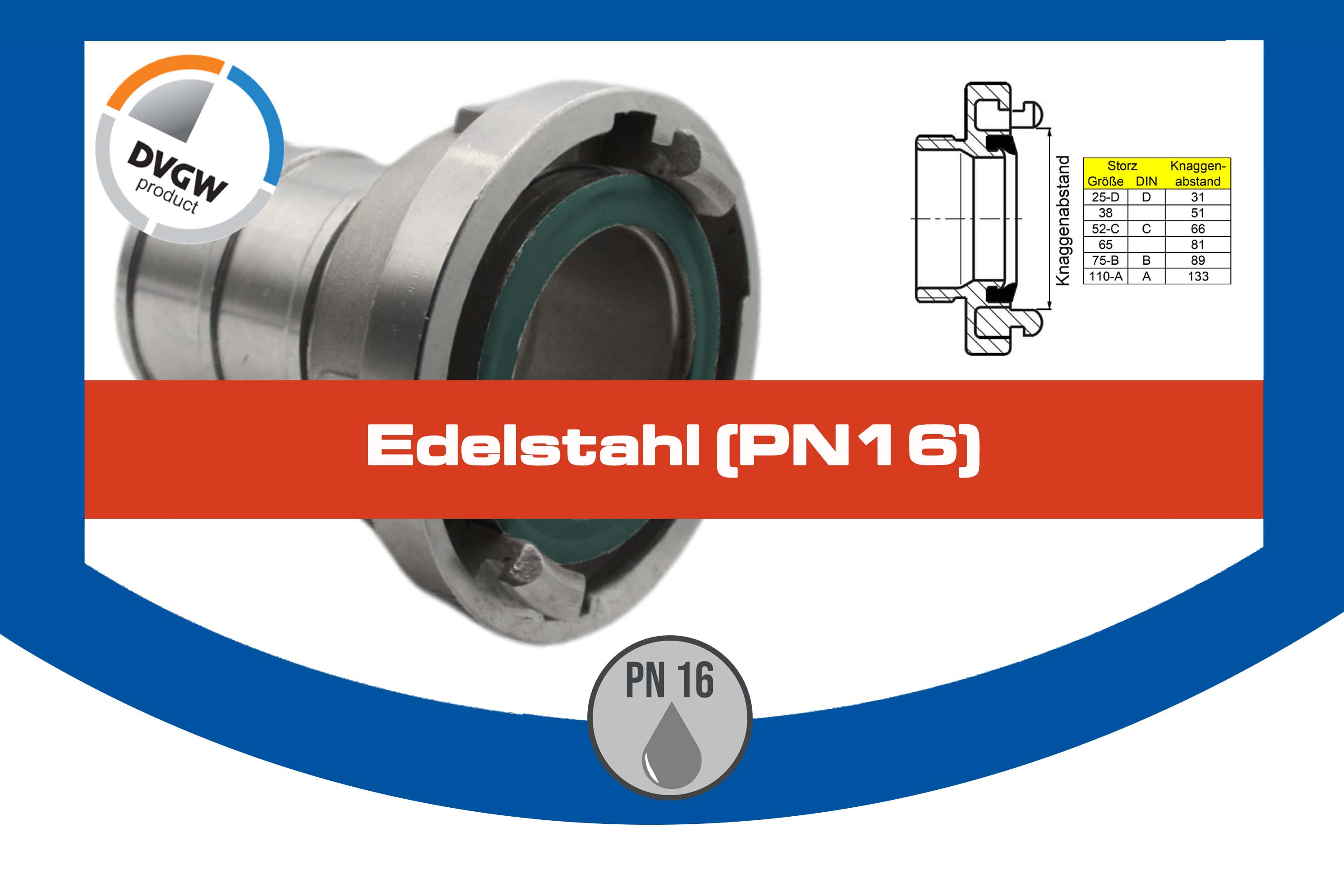 Edelstahl (PN16)