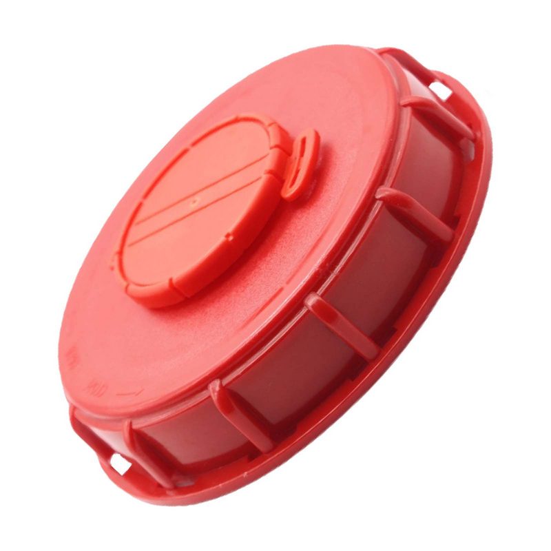 S165 x 7 DN 150 (AD 187 mm) IBC Container Einlass Deckel Verschluss Zubehör mit Einlüftung - rot