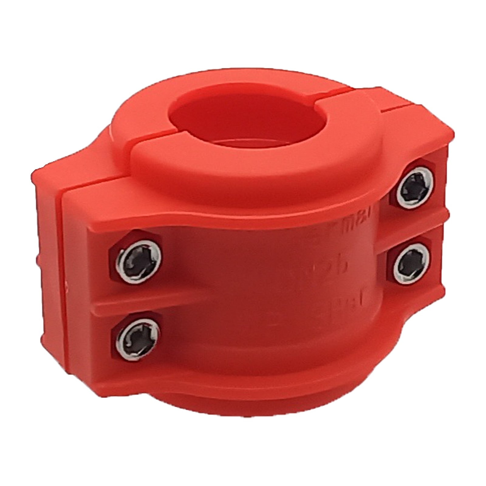 DN 75 Klemmschale Polypropylen PP rot Spannbereich 89 - 93 mm für Schlauch ID x AD 75 x 91 mm - PN 8 bar
