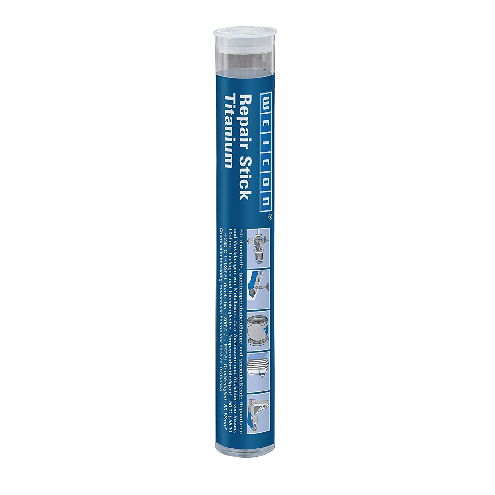 Repair Reparatur Stick Knete Epoxidharz Titanium hochtemperaturbeständig bis +280°C braun - 115 gr
