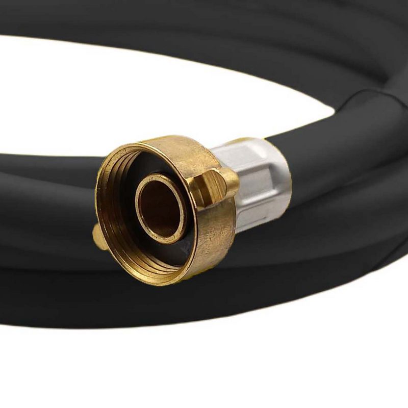 5 m Heizungs Füll Wasser Heizkörper Radiator Sanitär Schlauch schwarz - 3/4" Anschluss - PN 8 bar