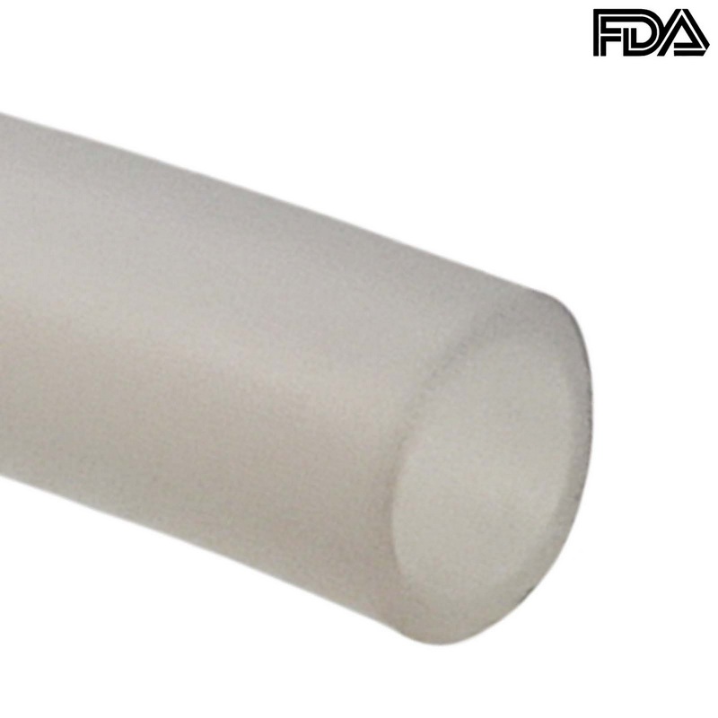 25 x 35 mm Silikon Silicon Industrie Schlauch transparent talkumiert Lebensmittel FDA - 25 m