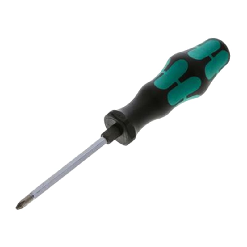PZ 2 x 100 mm Pozidriv Kreuz Schlitz Schrauben Dreher Zieher - Wera Kraftform Plus 300