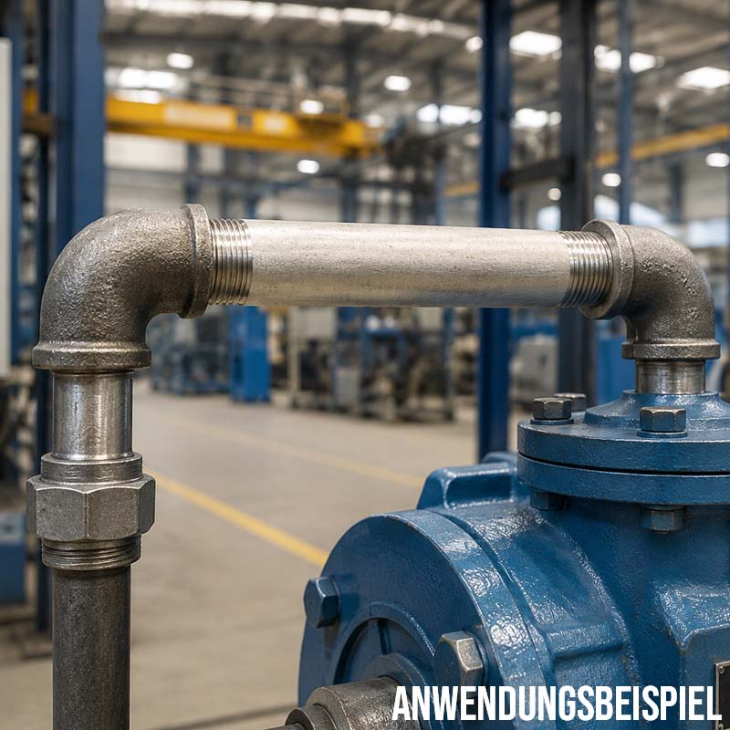 3/8 " Rohrnippel Edelstahl (1.4571) Nr. 23 - 40 mm Länge Außen x Außengewinde AG Fittings - PN 20 bar