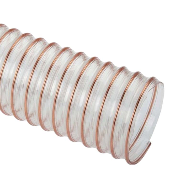 200 mm PU Saug Ansaug Druck Spiral Flex FDA Lebensmittel Schlauch - Wandstärke 1,0 mm - PN 0,30 bar