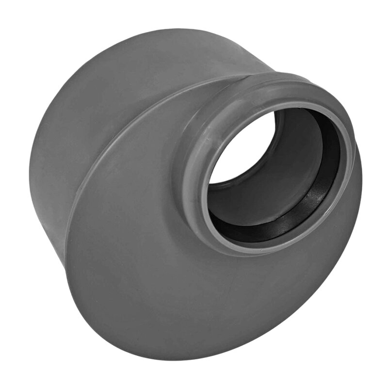75 x 50 mm PP Reduzierstück exzentrisch Abfluß Abwasser HT KG Rohr Stutzen Muffe grau