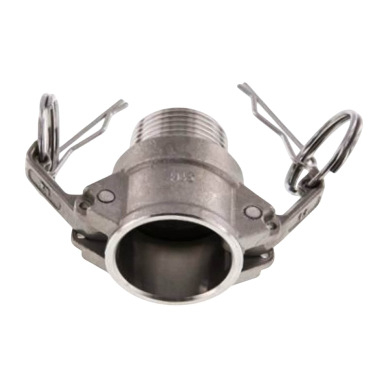 Kamlock Typ B - Mutterteil (45,5 mm) Aluminium ALU mit Außengewinde (AG) 1 1/4" Zoll DN32 - PN 10 bar