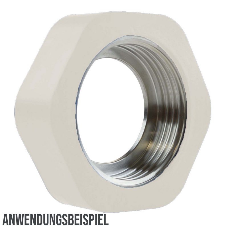 DN 80 SMS Kupplung 1145 Prallschutz Überwurfmutter ÜWM Gummi EPDM - weiss