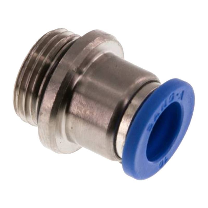 4 mm x 1/8" Pneumatik Steck Verbinder rund IQS Außengewinde zylindrisch - PN 20 bar