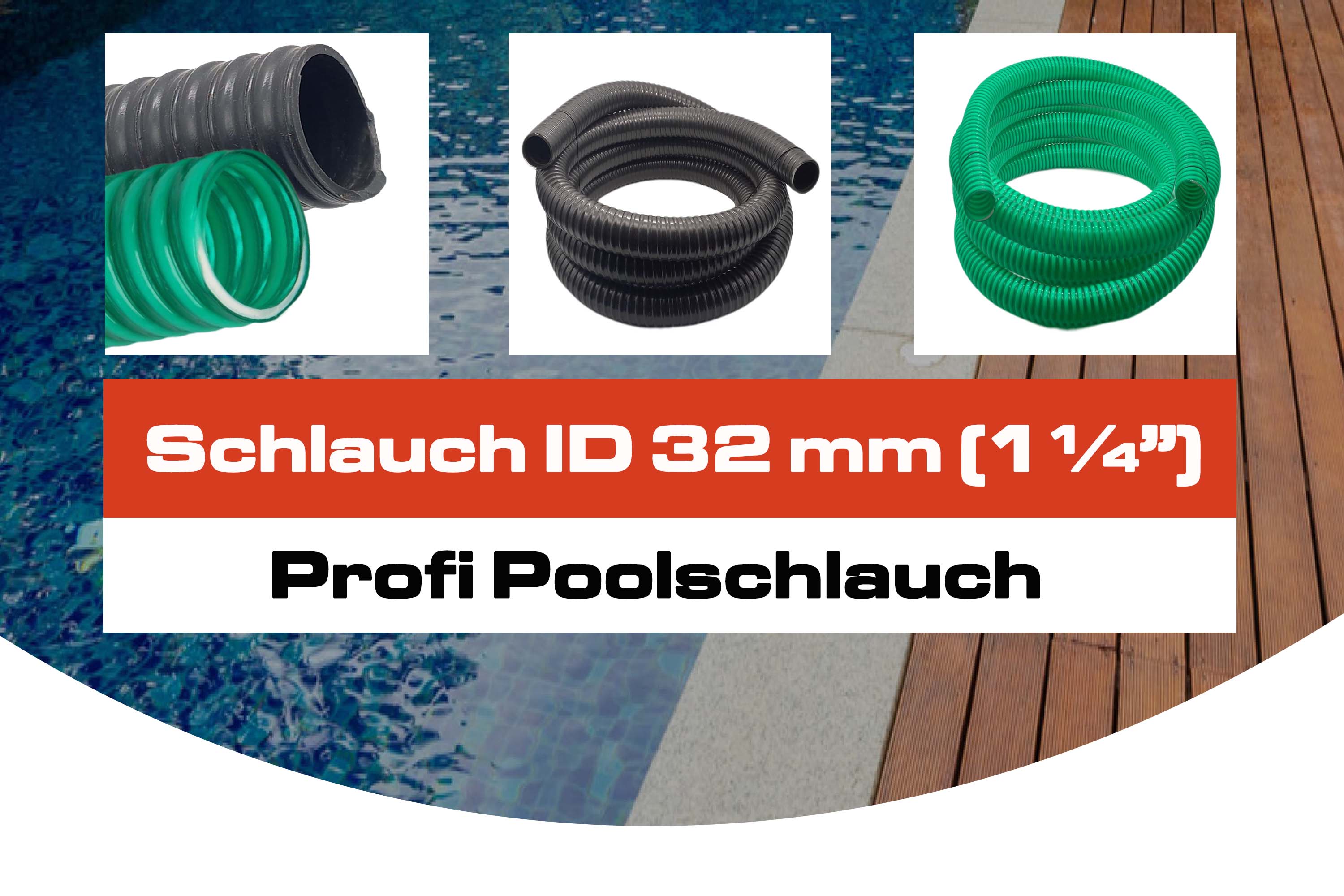 Schlauch ID 32 mm (1 1/4")