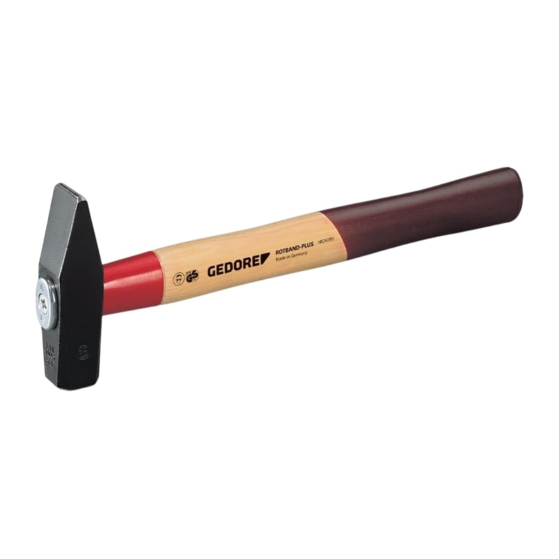 1000 g Sicherheits Schlosser Hammer "ROTBAND-PLUS" Hickory-Stiel Stahl geschmiedet GEDORE DIN 1041