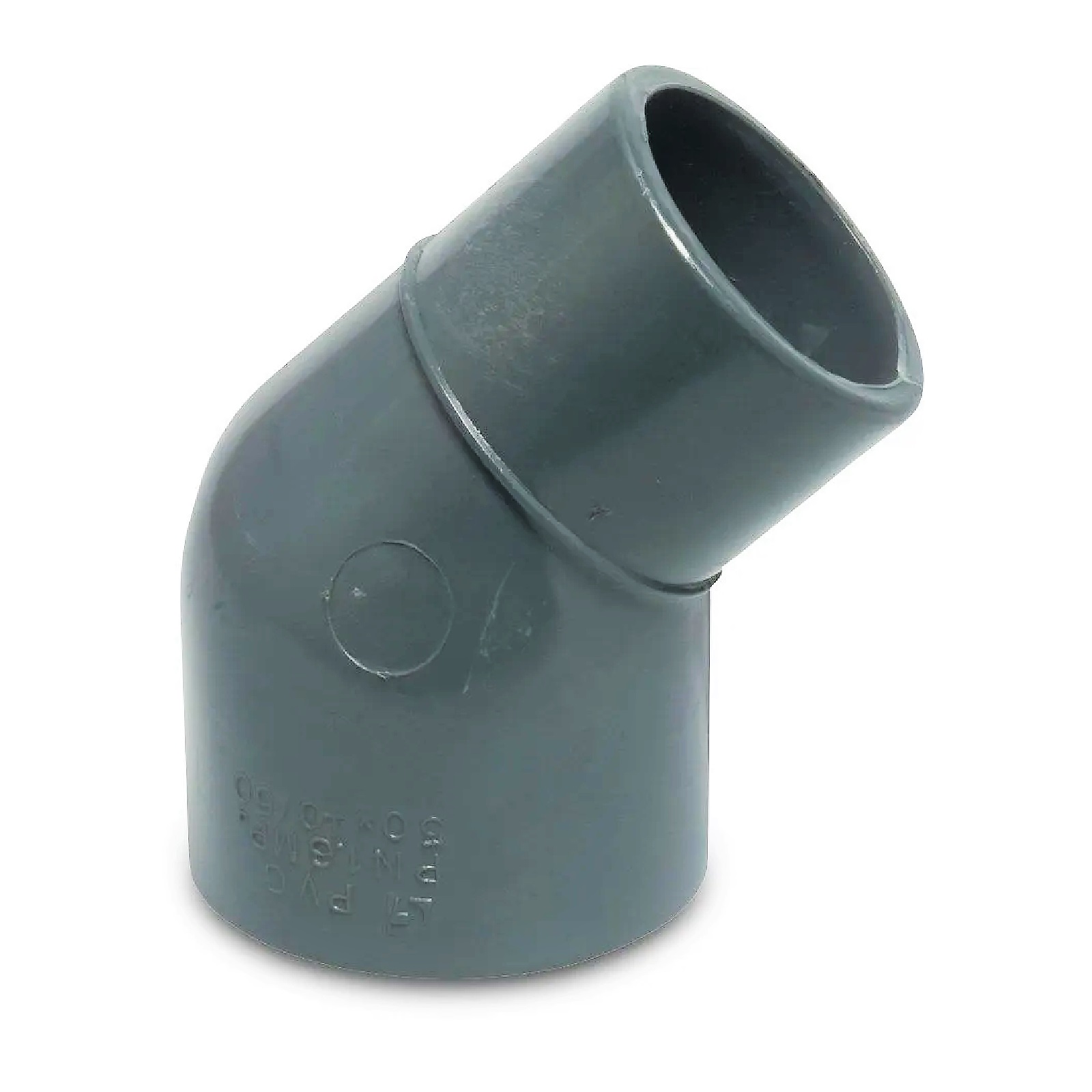 40 mm PVC Klebe Fitting Winkel 45° reduziert 40 x 40/32 mm Muffe Verbinder - PN 10 bar