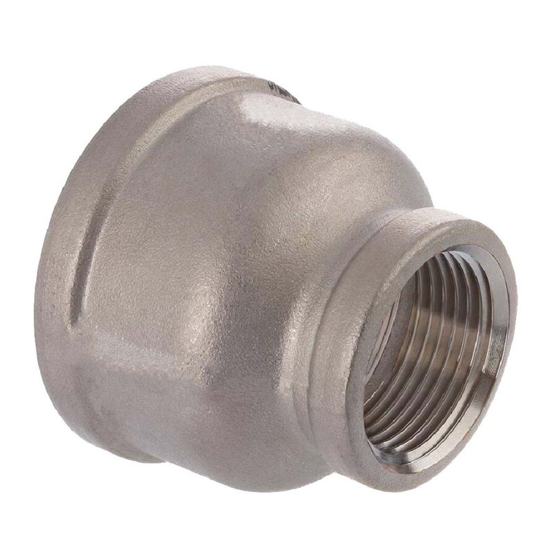 1/2" Edelstahl Fitting V4A AISI 316 Nr. 240 - Reduziermuffe Innen x Innengewinde IG - 1/2 "x 1/4" - PN 16 bar