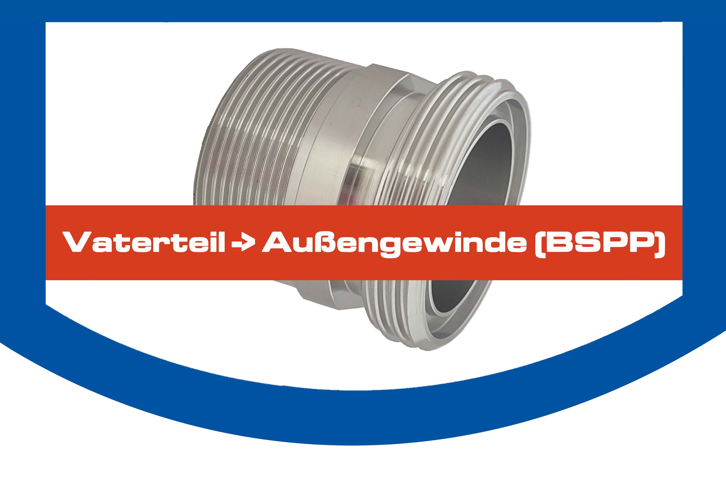 Vaterteil -> Außengewinde (BSPP)