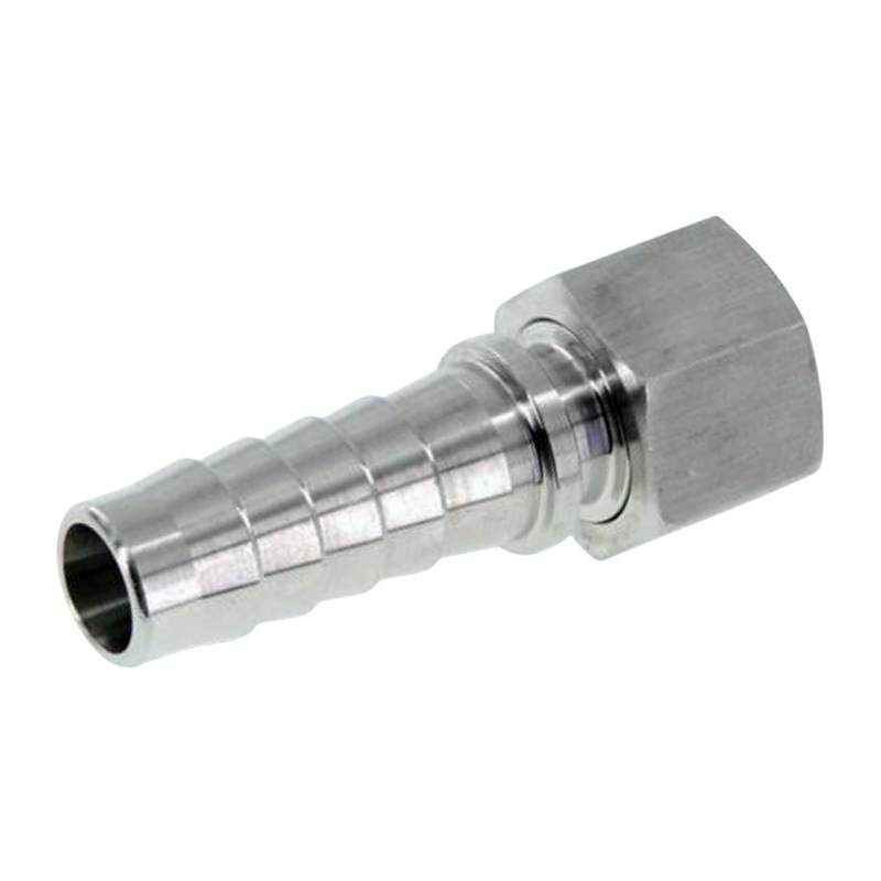 1/2" x 13 mm Schlauch Tülle Stutzen Innengewinde IG ÜWM Nippel Edelstahl AISI 316 VA Fitting - PN 18 bar