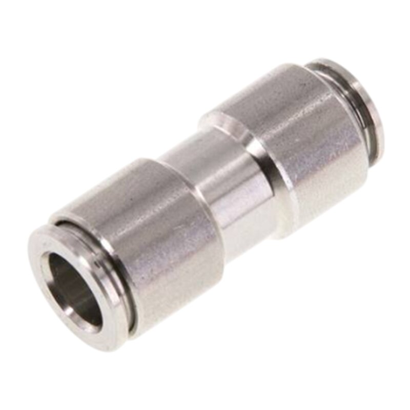 8 -> 6 mm Pneumatik Schnell Steck Verbinder IQS gerade reduziert Edelstahl 1.4404 PA PU Schlauch - PN 16 bar