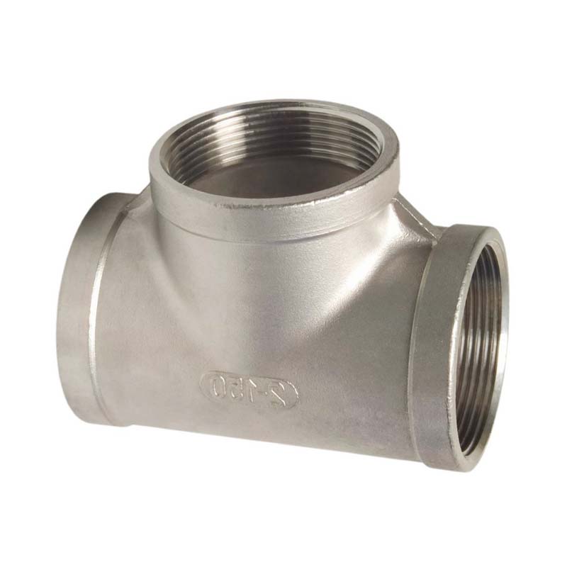 1/4" Edelstahl Fitting V4A AISI 316 Nr. 130 - T-Stück 90° Innengewinde IG - PN 16 bar