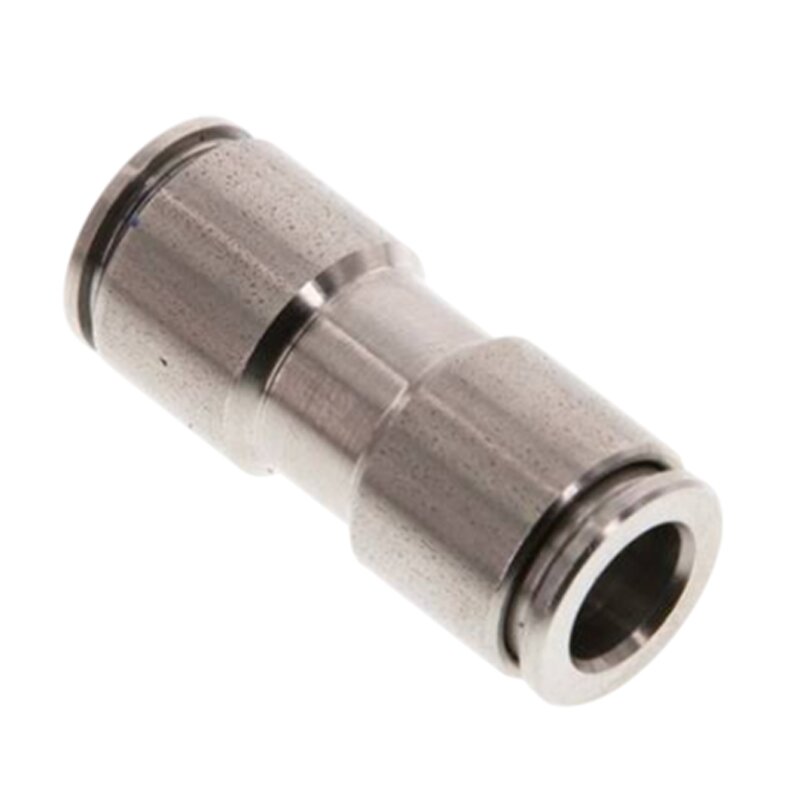 4 mm Pneumatik Schnell Steck Verbinder IQS gerade Edelstahl 1.4404 PA PU Schlauch - PN 16 bar