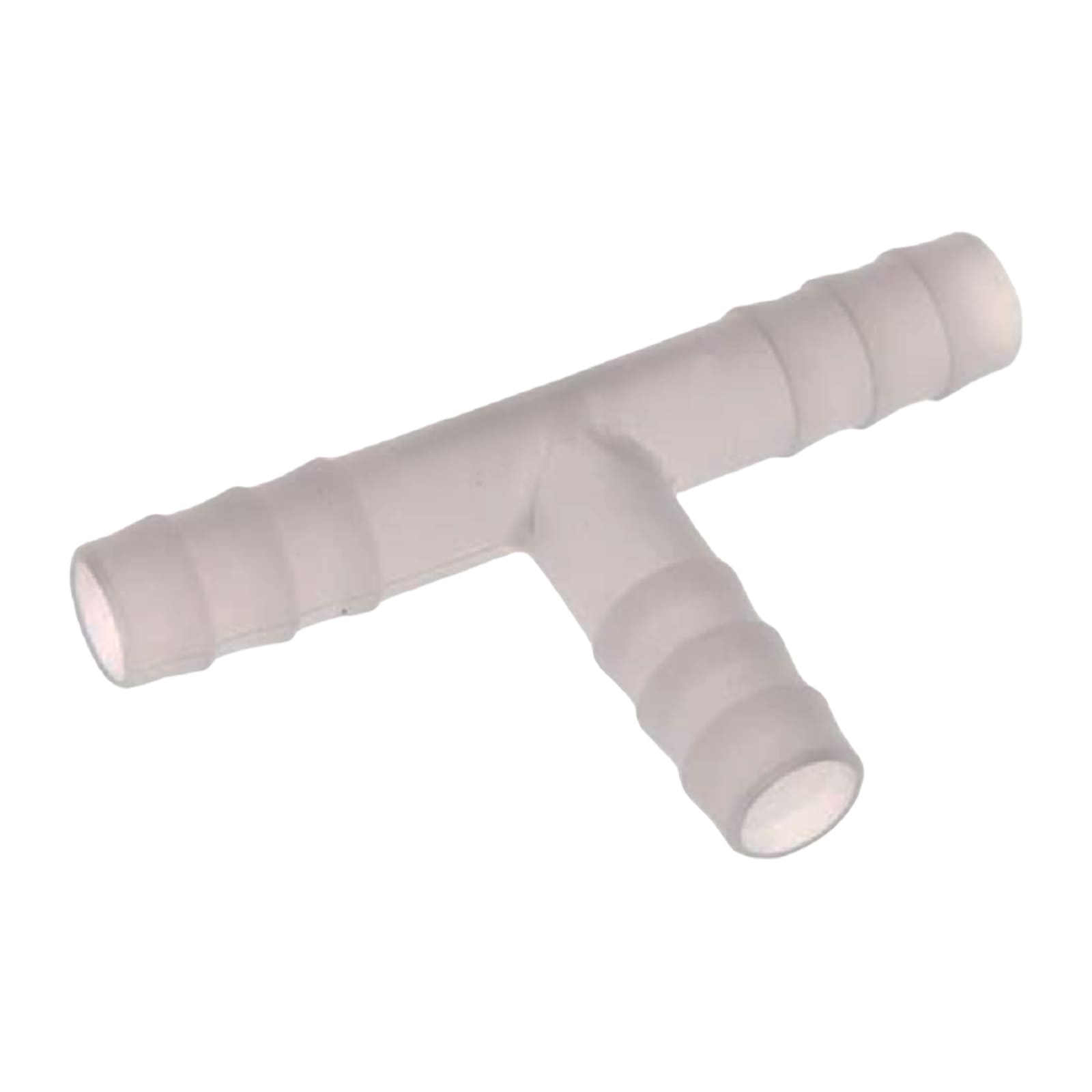 6 mm PVDF T-Stück Schlauch Verbinder Stutzen Tülle Fitting FDA Lebensmittel weiss PN 10 bar
