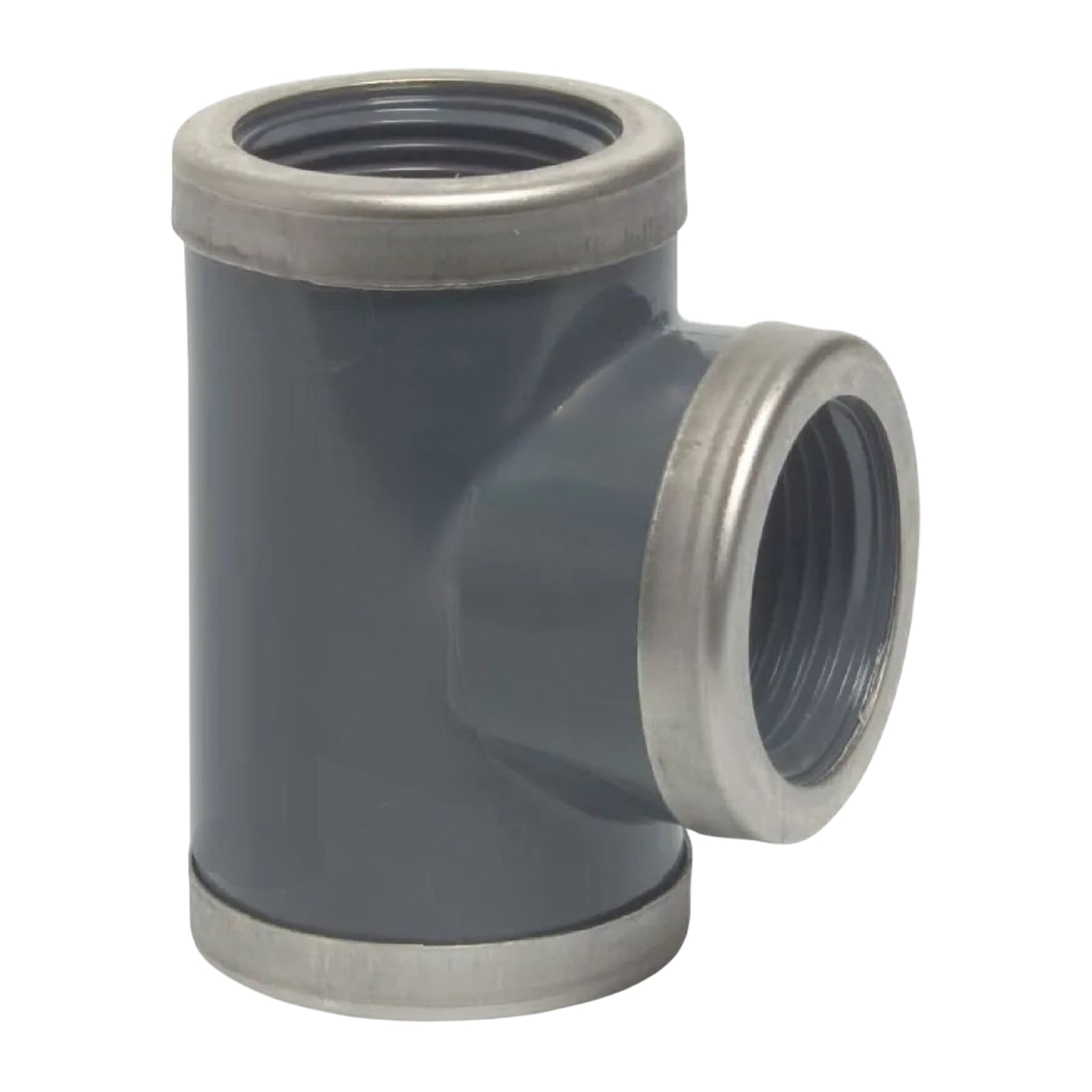 2" PVC Fitting T-Stück 90° 3-fach Innen Gewinde verstärk Verbinder - PN 16 bar