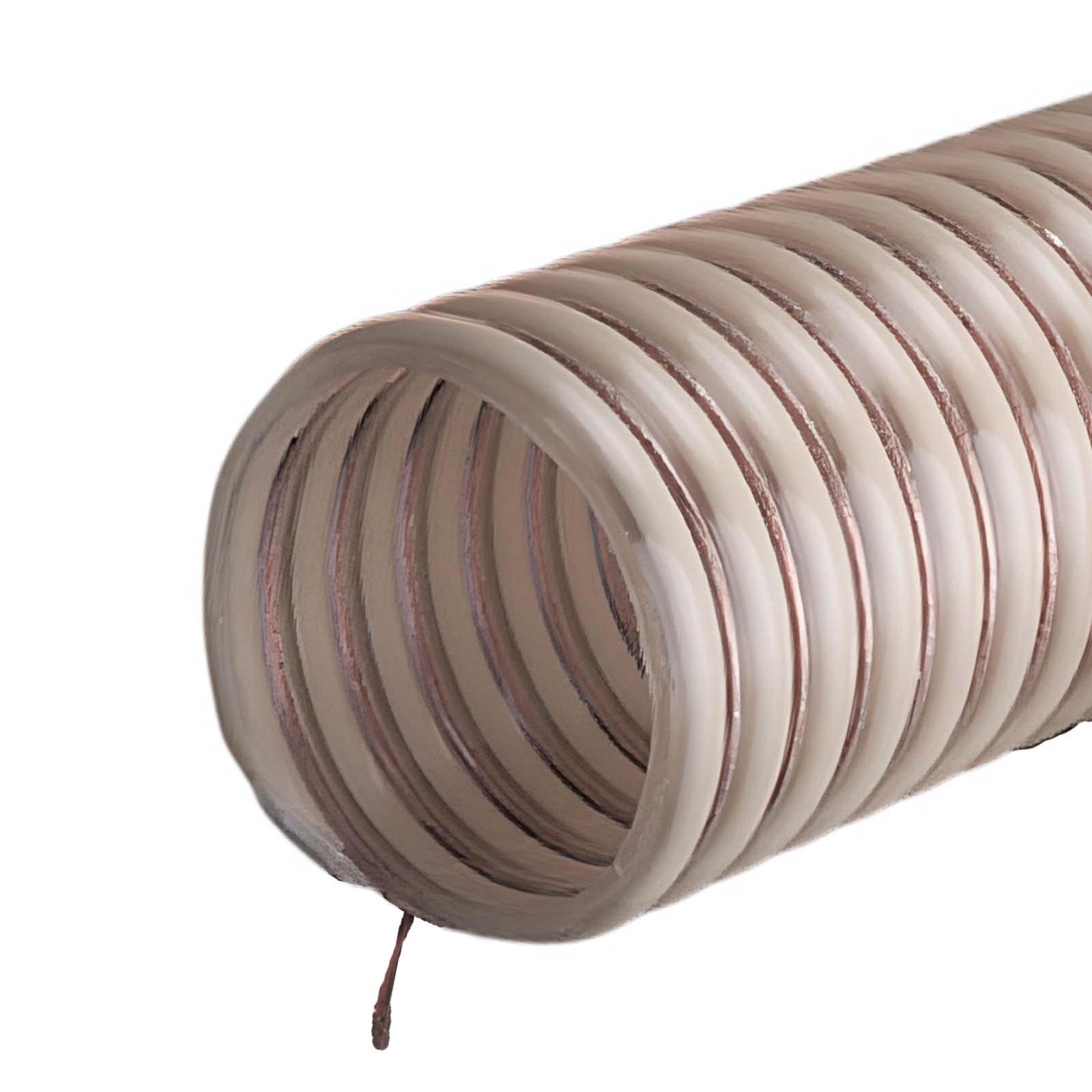 38 mm 1 1/2" Zoll Saug Ansaug Spiral Förder Pumpen Schlauch antistatisch Kupferdraht PN 6 bar