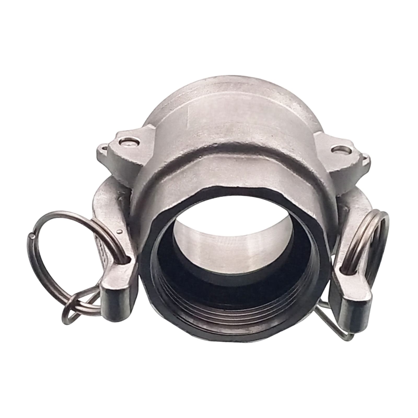 Kamlock Typ D - Mutterteil Edelstahl V4A (AISI 316) mit Innengewinde (IG) für Stecker 91,5 mm - 3" Zoll DN 80 PFA beschichtet - PN 8,5 bar