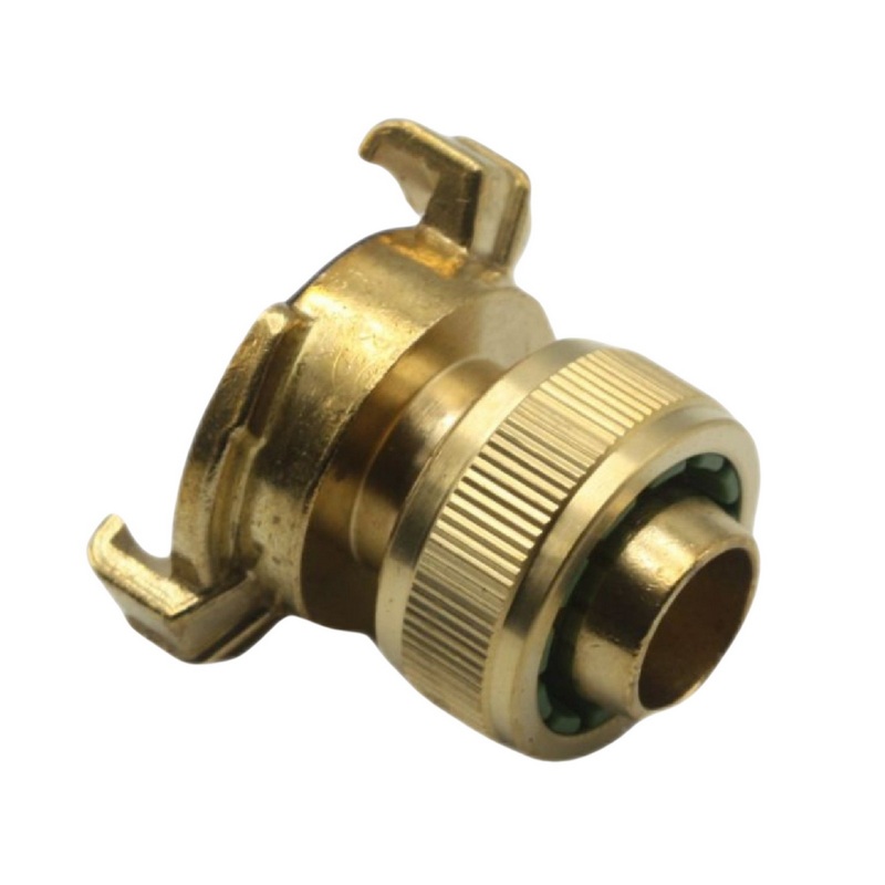 1/2" 13 mm Schlauchanschluss -> Schnellanschluss Klauen-Kuppung Übergangsstück Messing (Gardena kompatibel)