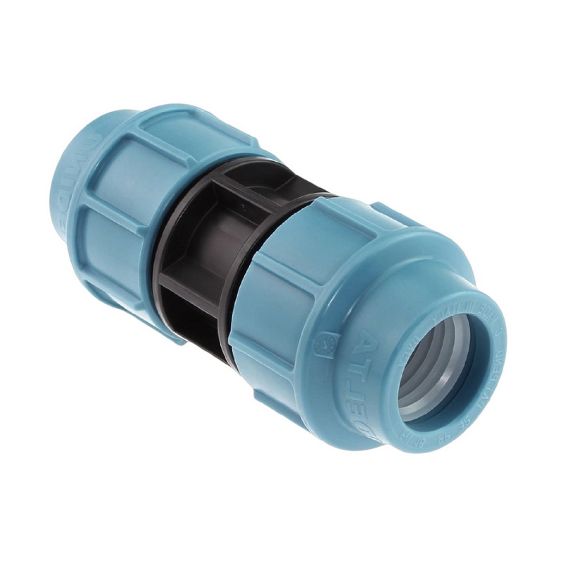 25 mm PE PP Fitting Klemm Verbinder Verschraubung Muffe Rohr Kupplung DVGW - Unidelta