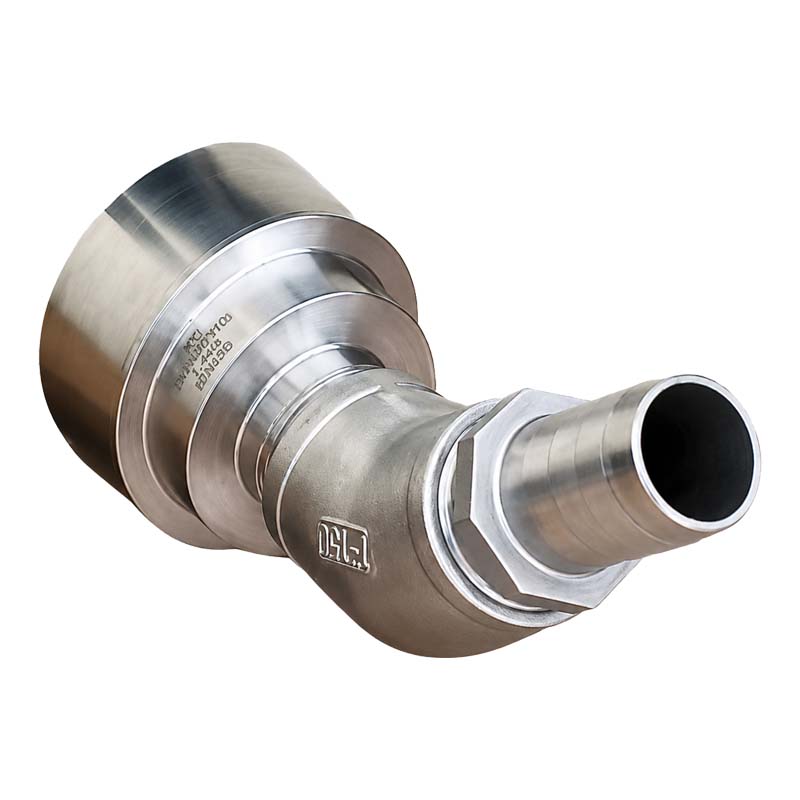 19 mm 3/4 " S60 x 6 IBC Container (AISI 316) 45° Winkel Anschluss Set Schlauch Tülle Stutzen - PN 16 bar