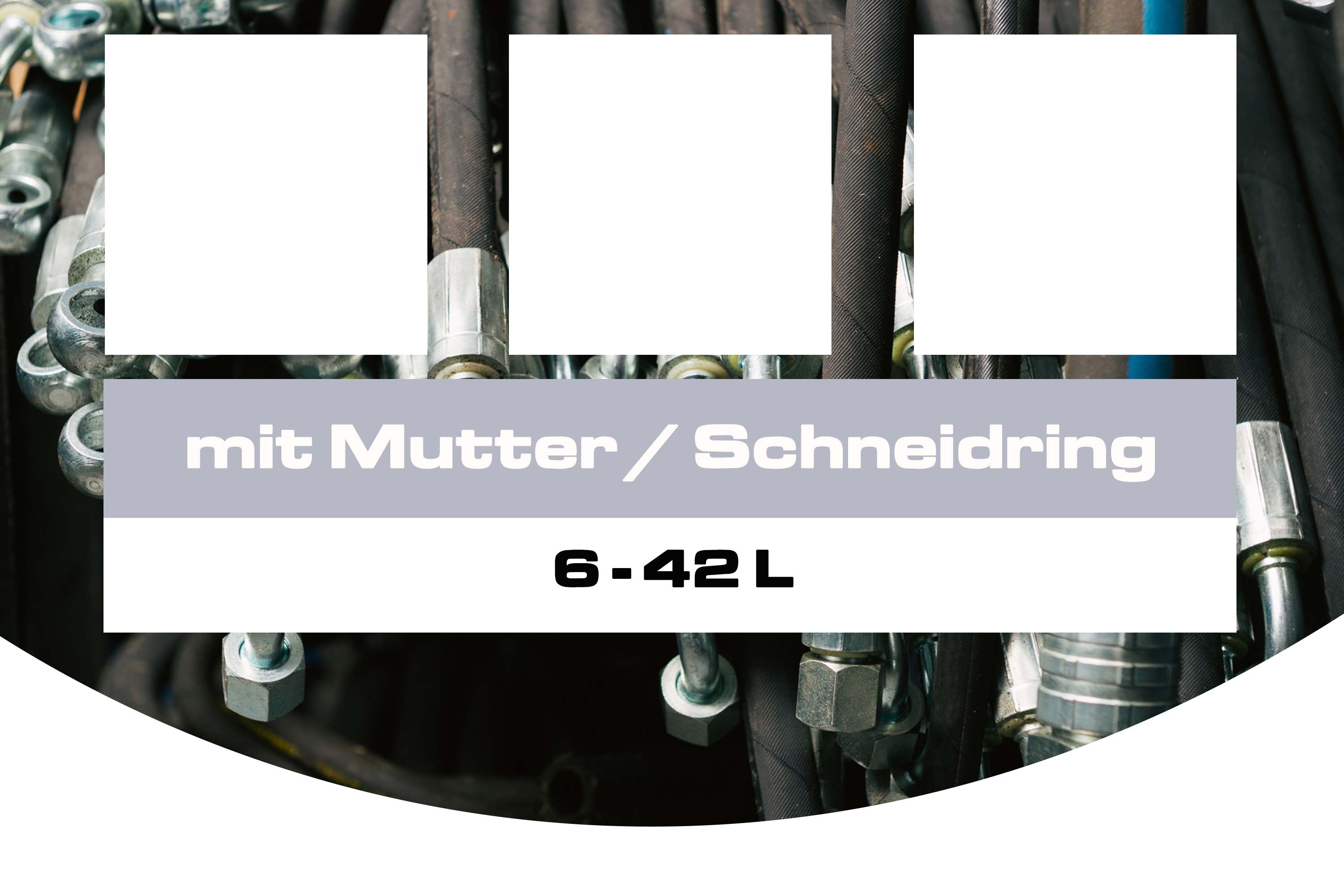 mit Mutter / Schneidring