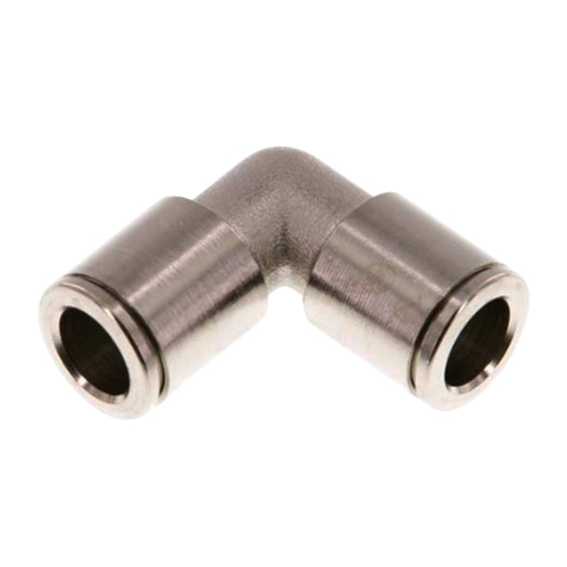 4 mm Pneumatik Schnell Steck Verbinder IQS Winkel 90° MSV Messing PA PU Schlauch - PN 16 bar
