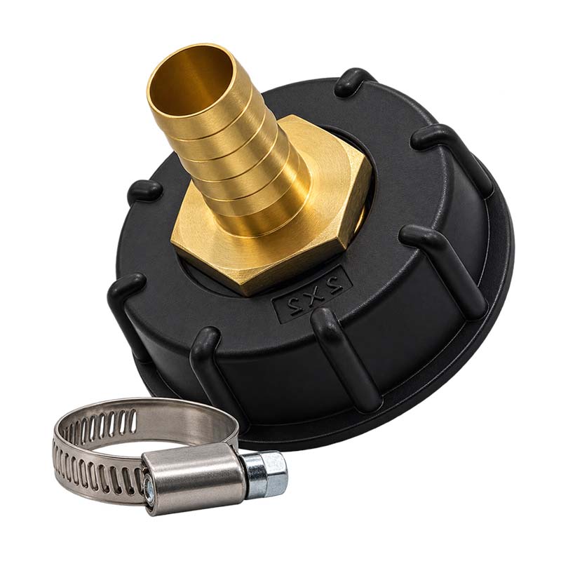 S60 x 6 IBC Adapter auf MS-Tülle 3/4" Zoll 19 mm Container Tank Zubehör