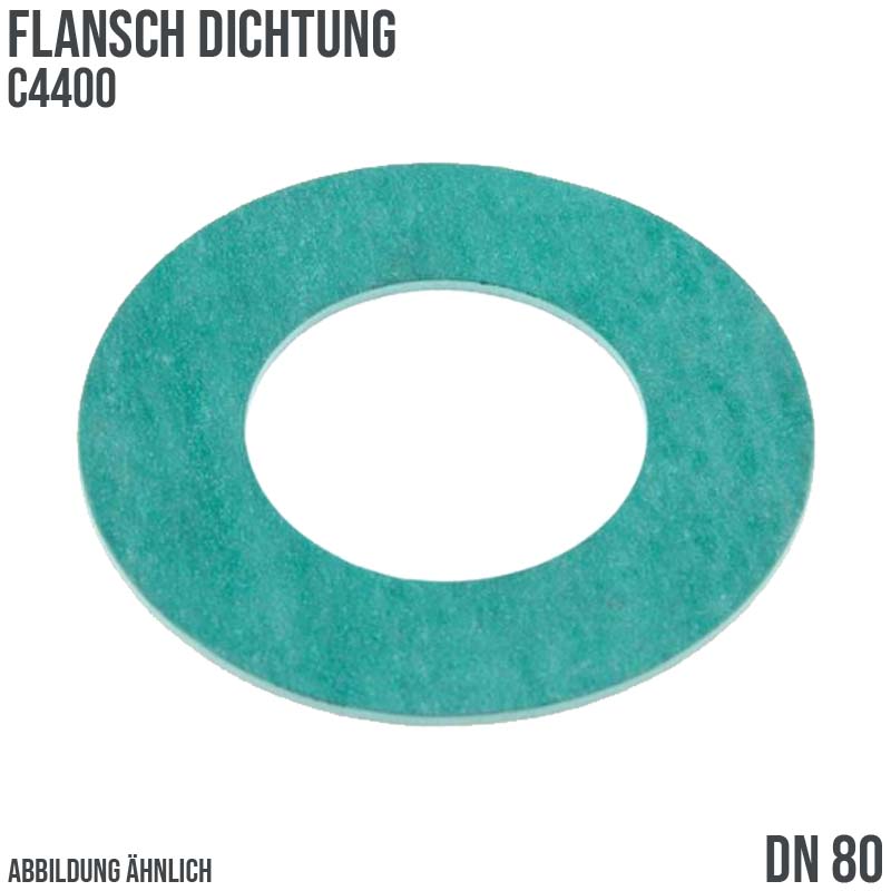 DN 80 Flansch Dichtung 90 x 142 x 2 mm grün C 4400