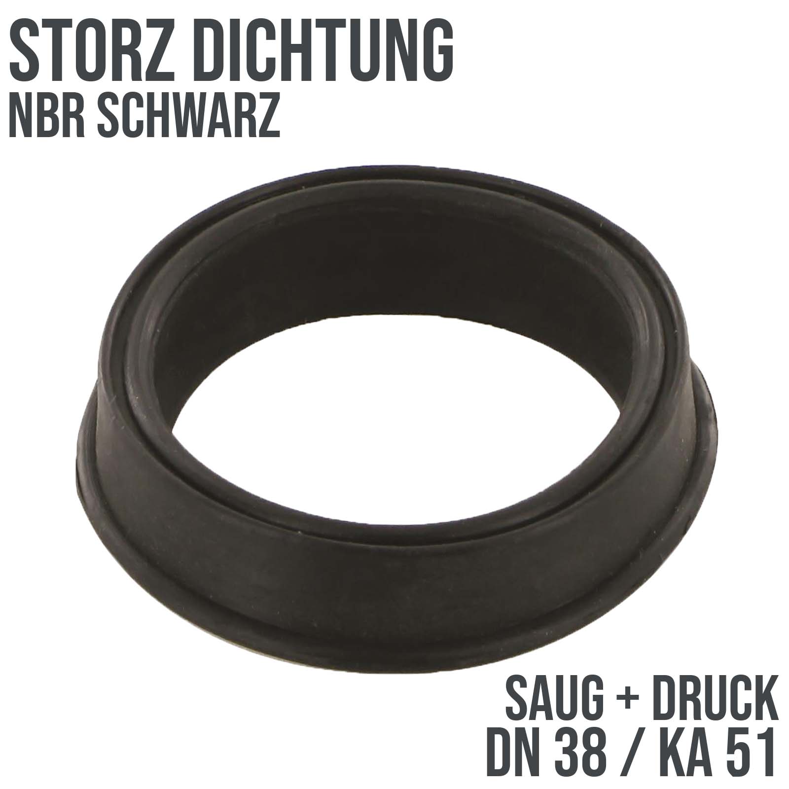 Dichtung STORZ  DN 38 KA 51 Kupplung (Saug/Druck) NBR schwarz