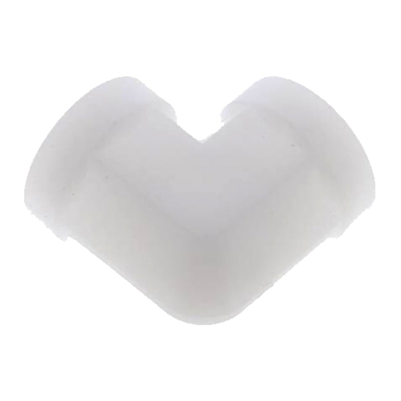 1/2" PP Gewinde Fitting FDA Winkel 90° 2-fach Innengewinde Verbinder weiß - PN 10 bar