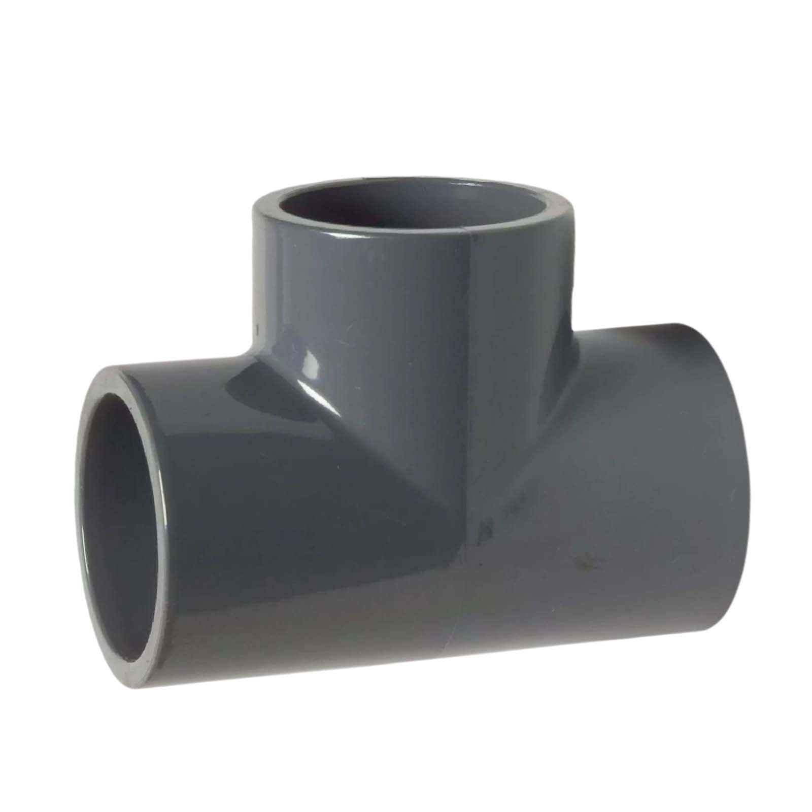400 mm PVC Klebe Fitting T-Stück 90° Winkel Muffe Verbinder - PN 10 bar