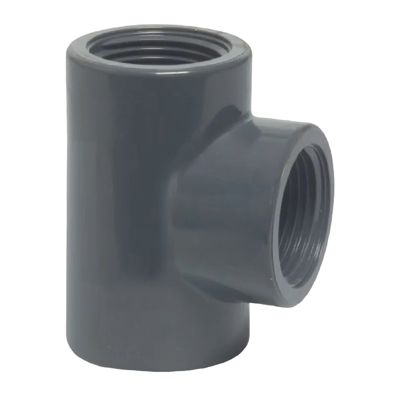3/4" PVC Fitting T-Stück 90° 3-fach Innen Gewinde Verbinder - PN 10 bar
