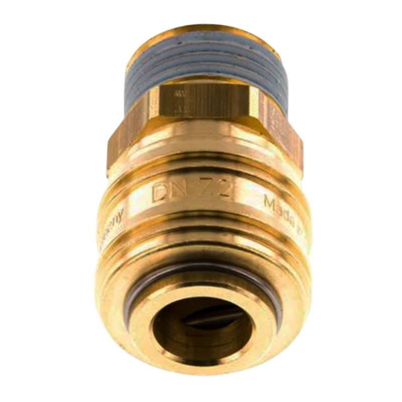 1/4 " Druckluft Kupplung Dose Schnell Messing NW 7,2 mit Innengewinde AG - PN 35 bar
