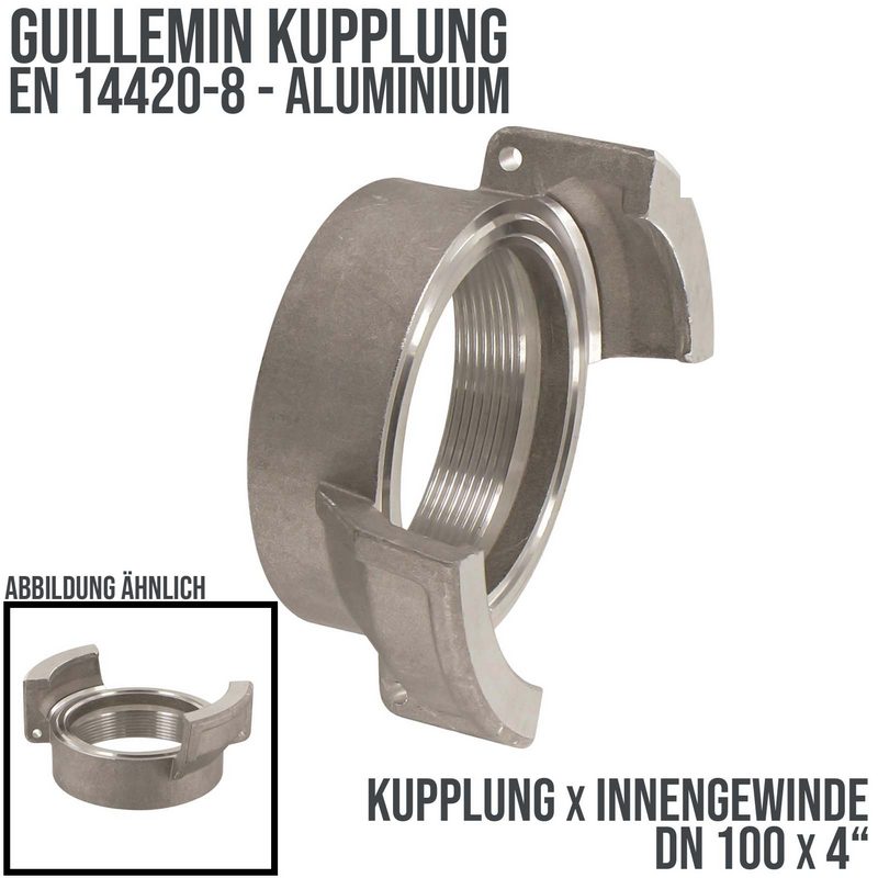DN 100 Guillemin Kupplung BSPP Innengewinde IG 4" Aluminium - PN 16 bar