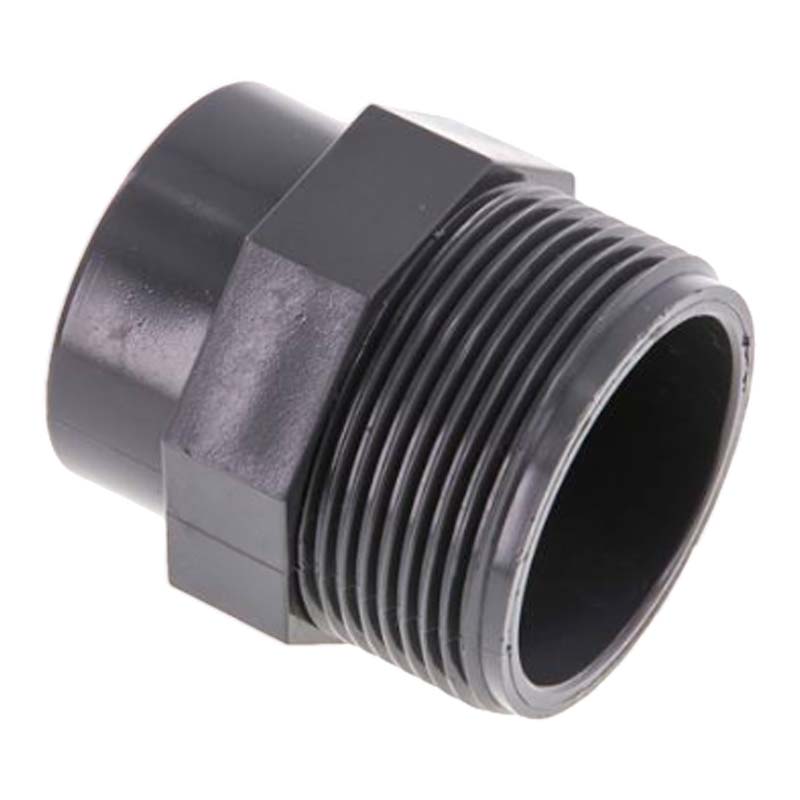 4" x 3" PVC Fitting Gewinde Muffennippel Außen x Innengewinde reduziert - PN 10 bar