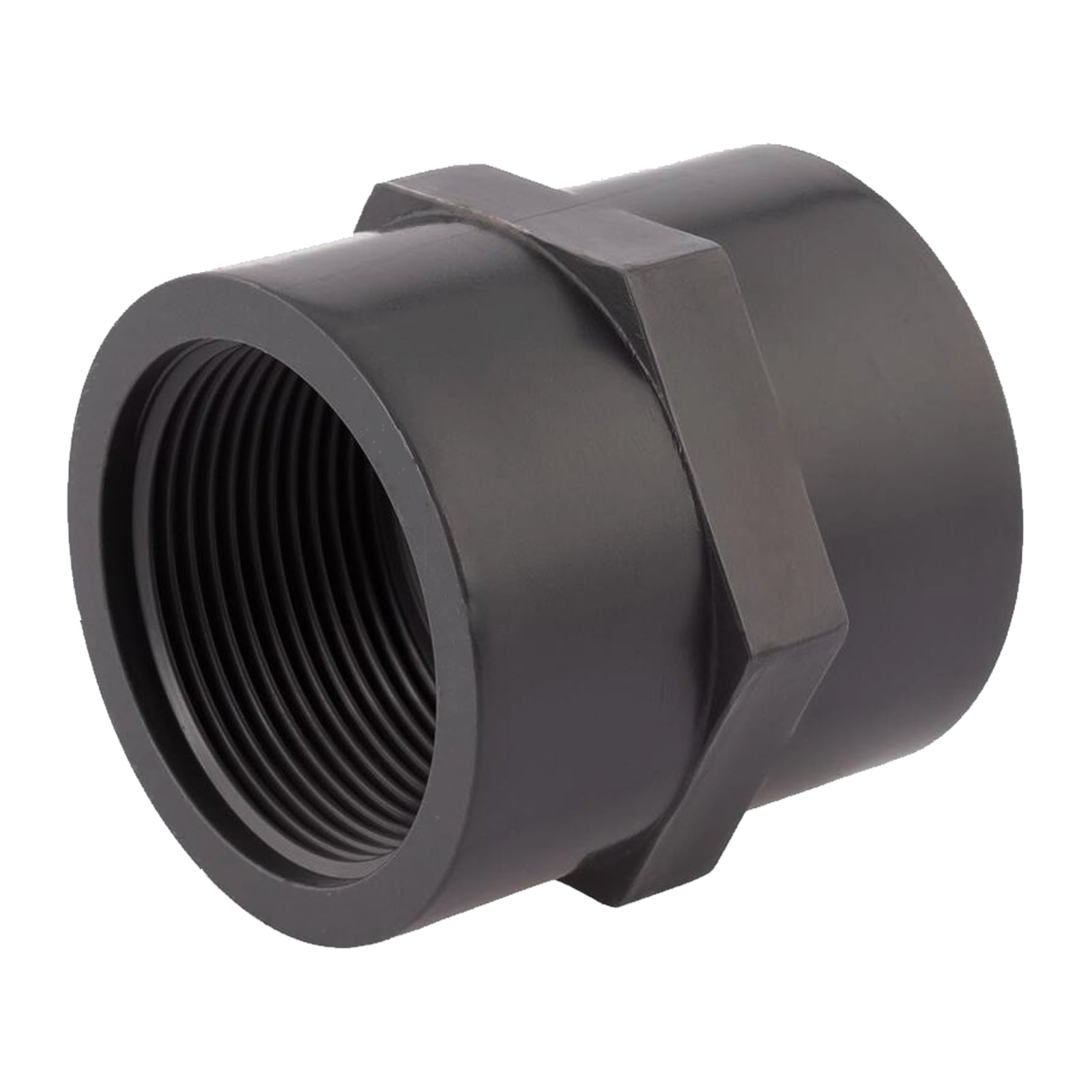 4" PVC Fitting Gewinde Muffe 2-fach Innengewinde Verbinder - PN 10 bar