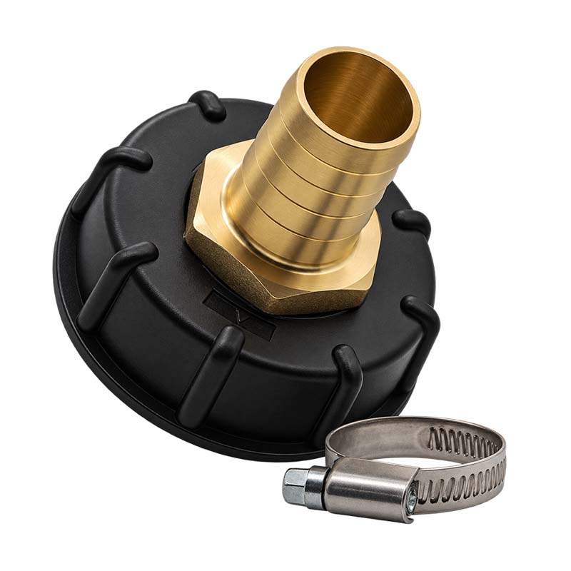 S60 x 6 IBC Adapter auf MS-Tülle 1 1/4" Zoll 32 mm Container Tank Zubehör