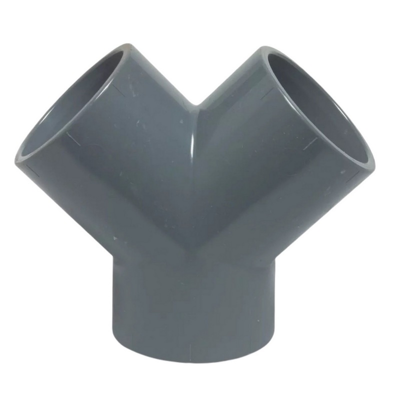 25 mm PVC Klebe Fitting Y-Stück 45° Winkel Muffe Verbinder - PN 10 bar