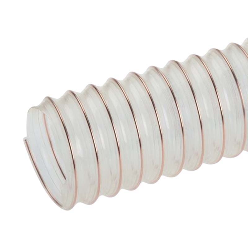 40 mm PU Saug Ansaug Druck Spiral Flex FDA Lebensmittel Schlauch - Wandstärke 0,4 mm  - PN 0,50 bar