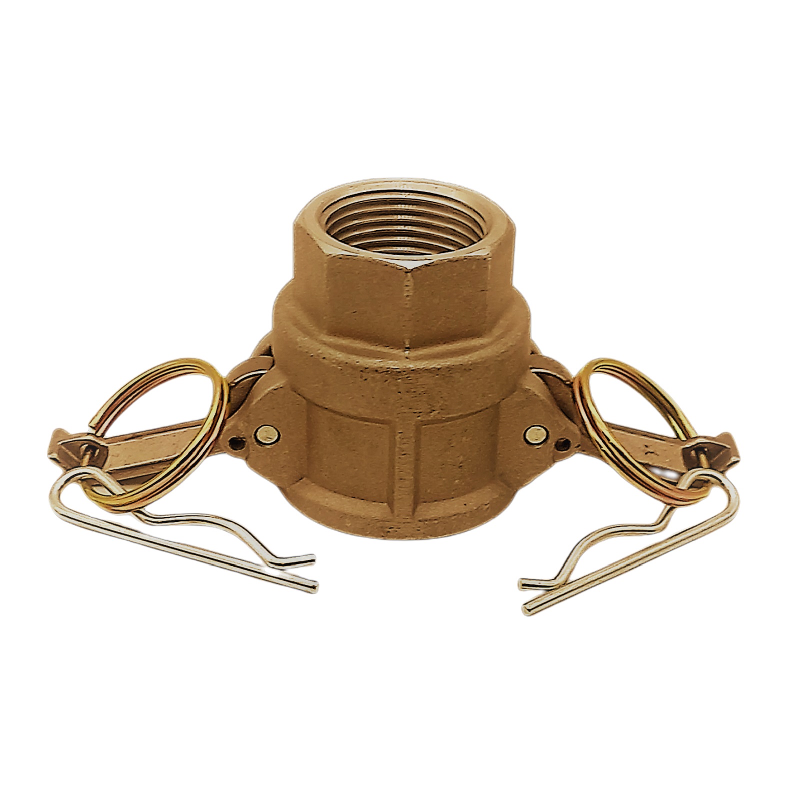 Kamlock Typ D - Mutterteil Messing MS mit Innengewinde (IG) für Stecker 32,1 mm - 3/4" Zoll DN19 DN20 - PN 17 bar