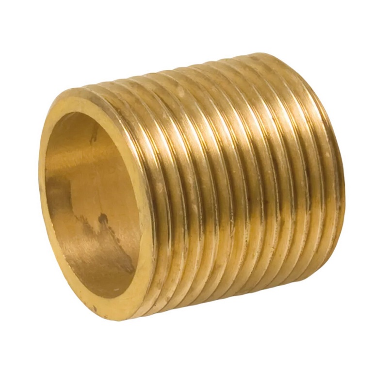 1/2" Gewindenippel Nr. 531 Außengewinde AG Messing Fittings PN 40 bar - Länge: 30 mm